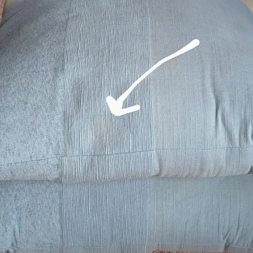 Pale Blue Tone On Tone Textured Accent Pillows Set Of Two 15